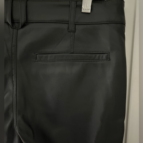 NWOT Free People Love Language Low Rise Vegan Leather Pant. Black. Size: 6 - Picture 8 of 11